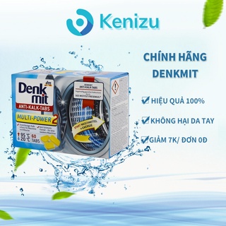 Hộp 60 viên tẩy vệ sinh máy giặt Denkmit - tẩy lồng giặt Đức khử mùi hiệu quả, Kenizu Gia Dụng Đức