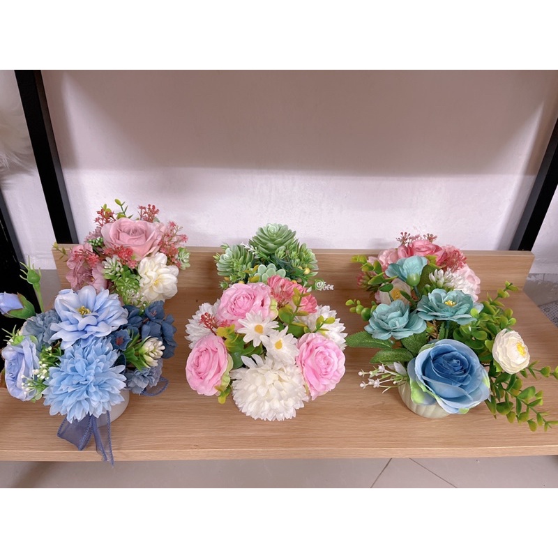 Cốc hoa để bàn, hoa decor trang trí mini (nhiều mẫu)