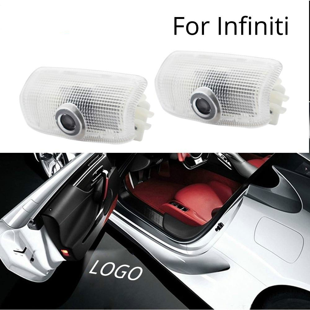 2 Cái / lốc LED Cửa Ô Tô Logo Máy Chiếu Ánh Sáng Bóng Ma Ánh Sáng Cho Infiniti fx35 fx37 f50 g35 g37