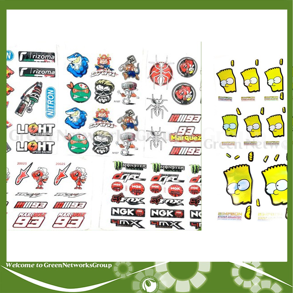 Tem dán decal cảnh báo Phượt Tiểu Long King Drag (Sản phẩm giao mẫu ngẫu nhiên) - Greennetworks