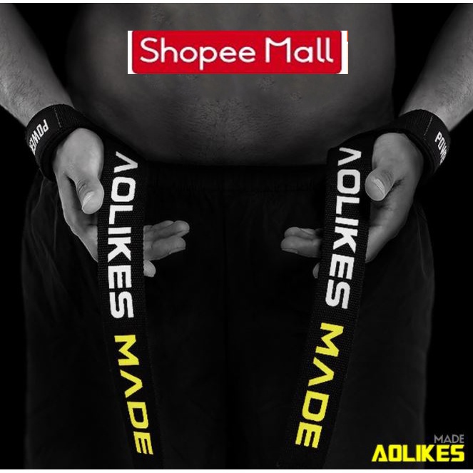 Dây Kéo Lưng Lifting Straps Hỗ Trợ Các Bài Tập Kéo Khi Thể Hình, Tập Gym AOLIKES AL 7637 (1 Đôi)