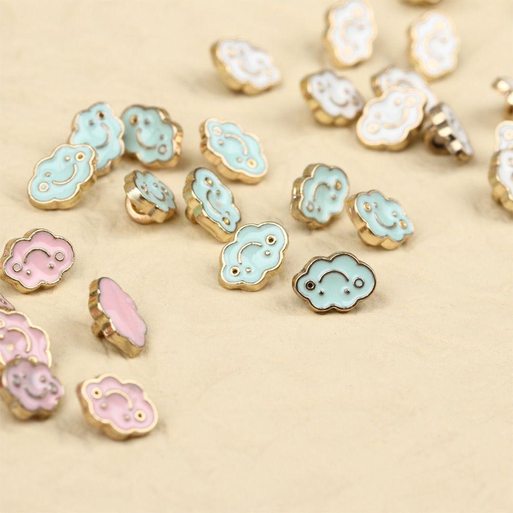 YVE Set 10 Nút Búp Bê Mini Hình Đám Mây