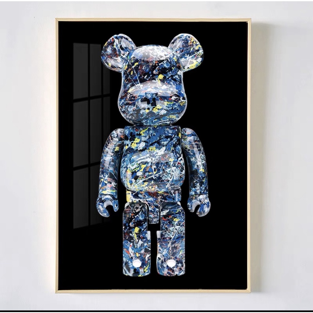 T50 Tranh chú Gấu Kaws Toy Treo Tường Phòng Khách/ Game/ Shop Quần Áo/ Hiện Đại/ Robot người máy Decor chụp ảnh