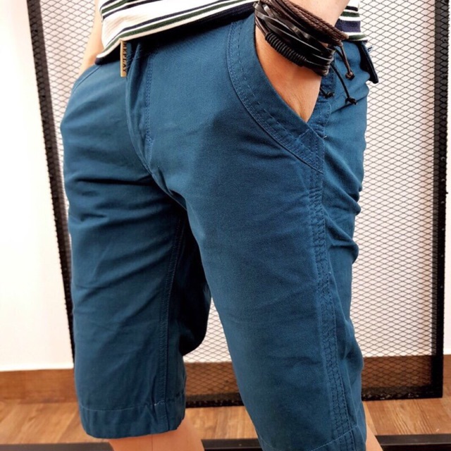 QUẦN SHORT NAM, Kaki dày mịn QN01