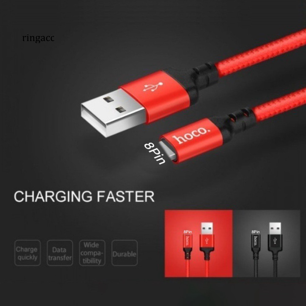 Dây cáp sạc nhanh 1m/2m x14 Hoco 3a thích hợp cho iphone android