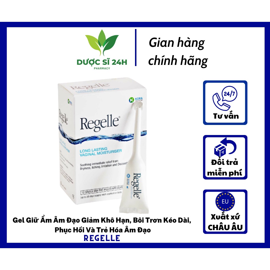 REGELLE - GEL PHỤ KHOA DƯỠNG ẨM KÉO DÀI, GIẢM KHÔ HẠN, PHỤC HỒI VÀ TRẺ HOÁ ÂM ĐẠO