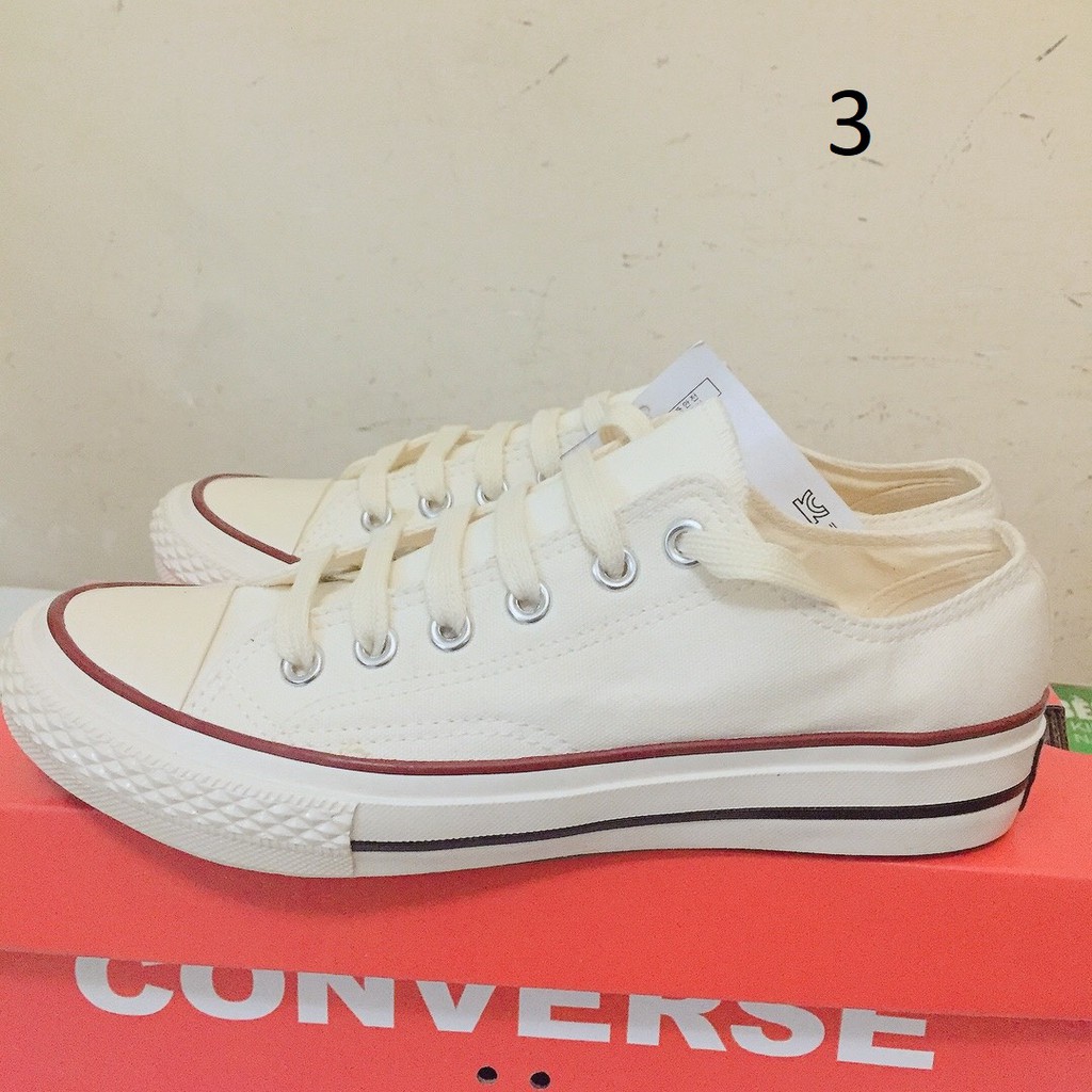 Giày thể thao nam nữ trắng, giày vải thấp cổ, buộc dây | BigBuy360 - bigbuy360.vn