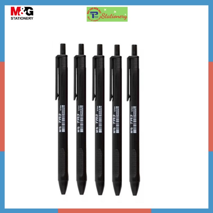 Bút bi dầu MG 0.7mm đầu bấm mực Xanh/Đen/Đỏ - 40 chiếc/hộp MG3072