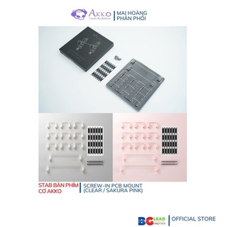 Stab bàn phím cơ AKKO Screw-in PCB Mount (Clear / Sakura Pink)