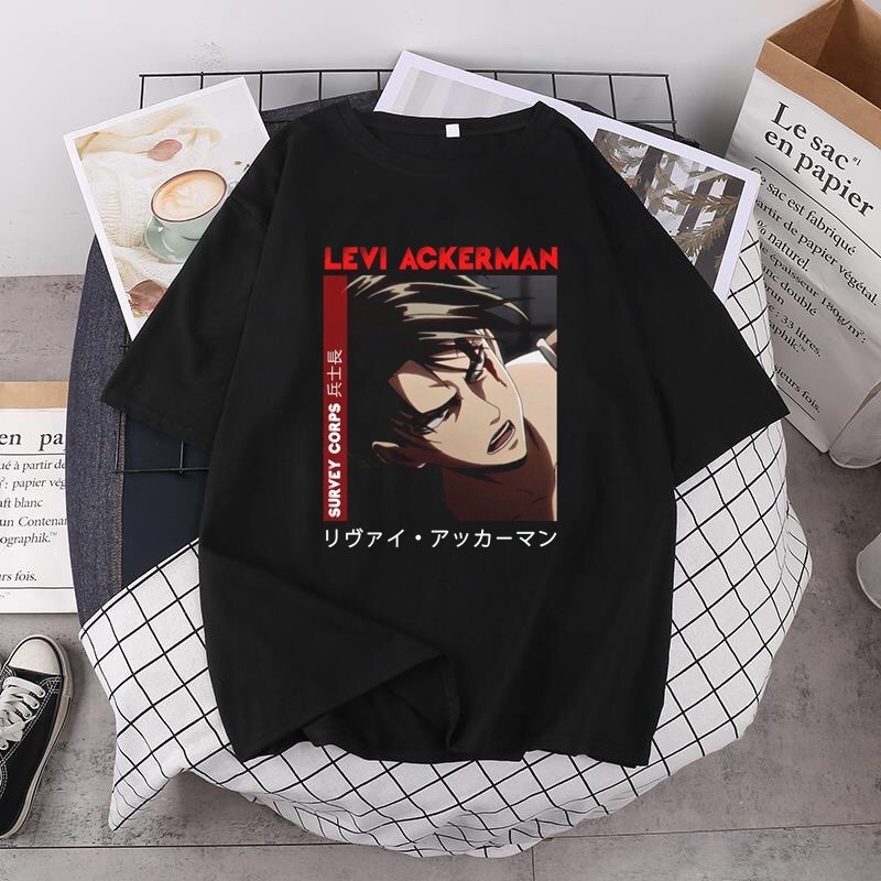 Áo thun unisex in hình anime Eren Attack on Titan - Jujutsu Kaisen - Tokyo Revengers - Tokyo Ghoul cực chất giá siêu rẻ