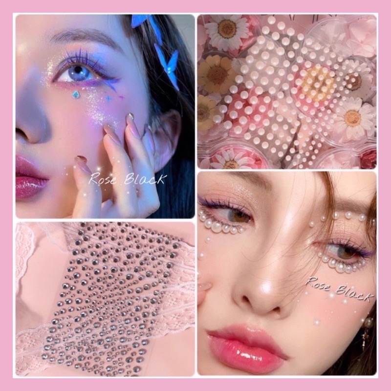 ( hàng về đủ mẫu) Đá đính mặt lung linh như nữ thần K-Pop ánh AB make up hàn quốc cực xinh mã 11 make up lolita