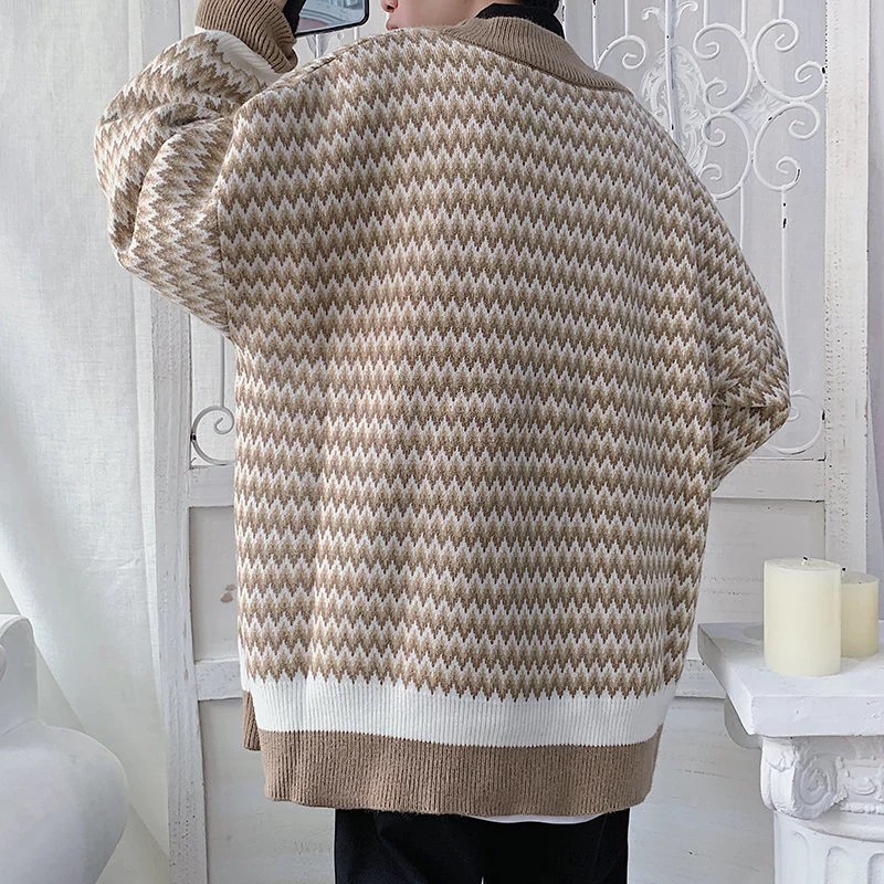 Áo khoác Cardigan dệt kim cổ chữ V có 3 màu phong cách Hàn Quốc