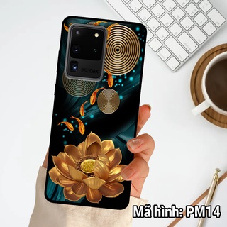 Ốp điện thoại Samsung S20/S20 PLUS/S20 ULTRA chất liệu KÍNH tráng gương in hình hoa sen phong thủy ,ốp lưng bền đẹp