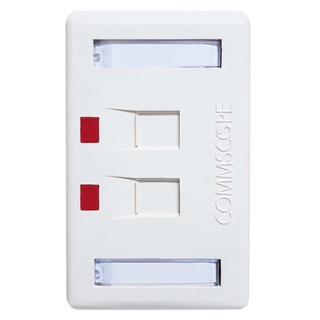 Mặt đôi ổ cắm mạng âm tường commscope/amp