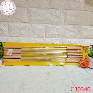 Xiên nướng kim loại – Xiên nướng chuôi gỗ - Bộ xiên nướng 10 cái