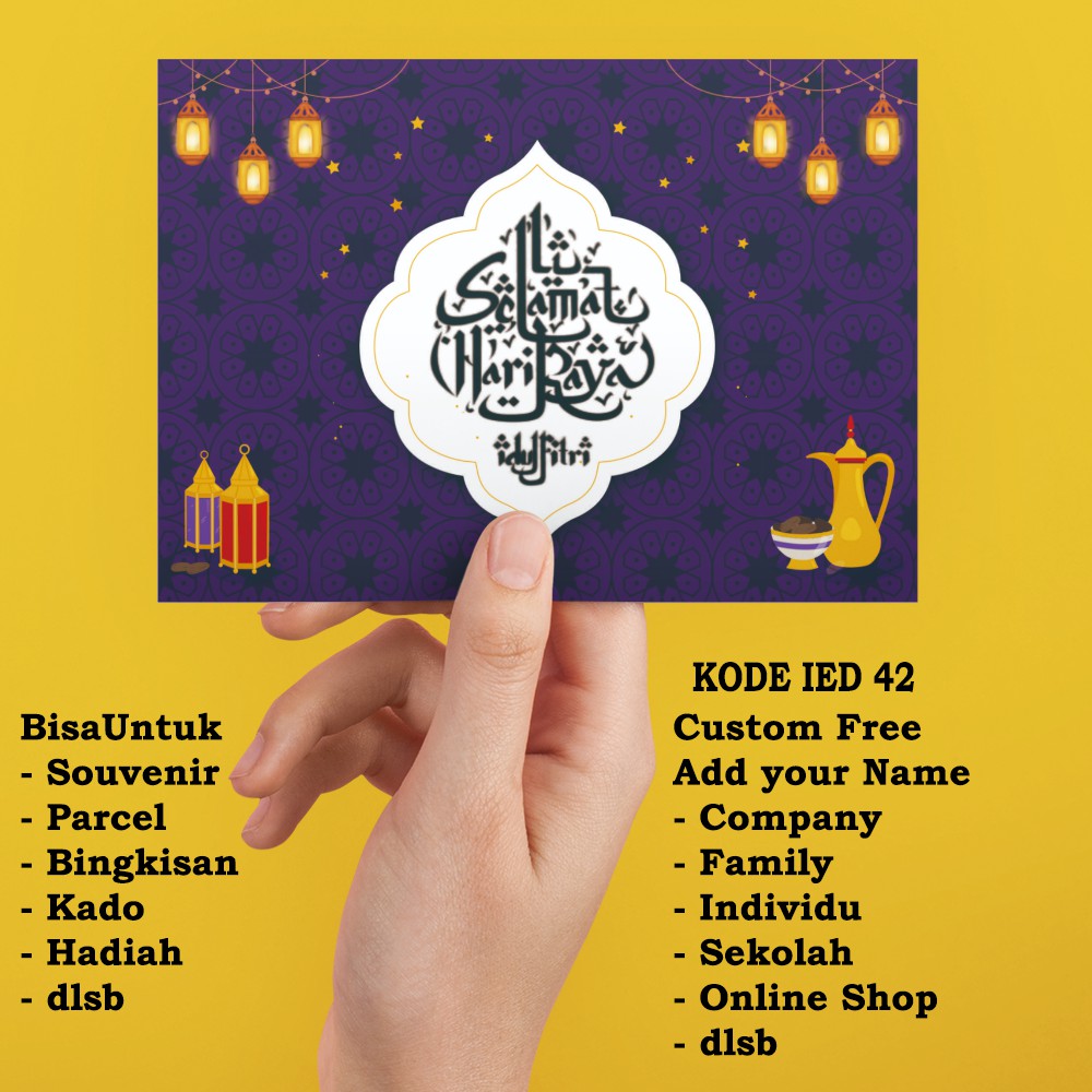 Bộ Thẻ Đánh Dấu Cho Eid Al-Fitr Mohon Maaf Born Batin