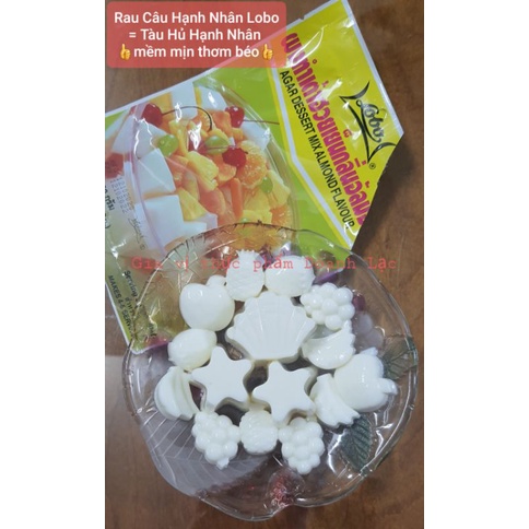 Gói Bột rau câu Hạnh Nhân Lobo Thái 130gr. Tàu hủ mềm mịn thơm béo. Topping trà sữa, chè khúc bạch 💯chính hãng