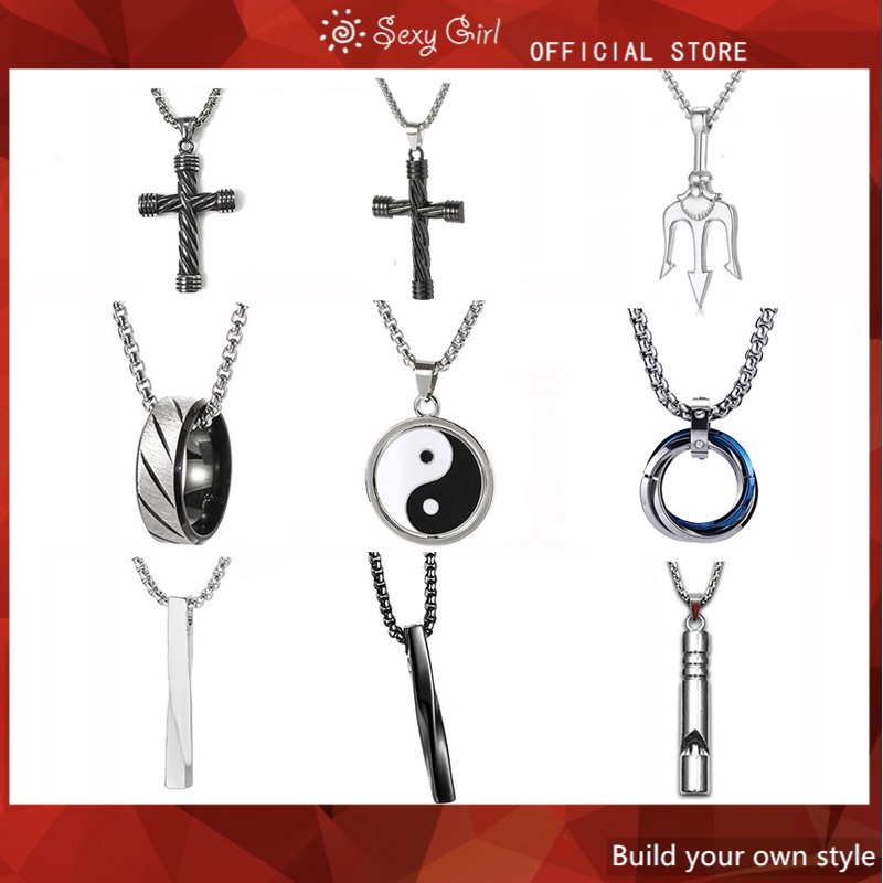 Vòng cổ Thép Titan Dáng Dài Phong Cách Hip hop Đơn Giản Quyến Rũ