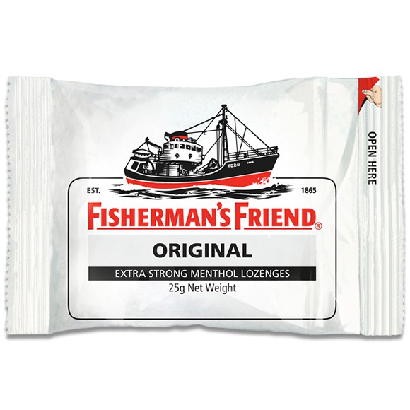 (6 vị) Kẹo cay con tàu Fisherman's Friend gói 25gr