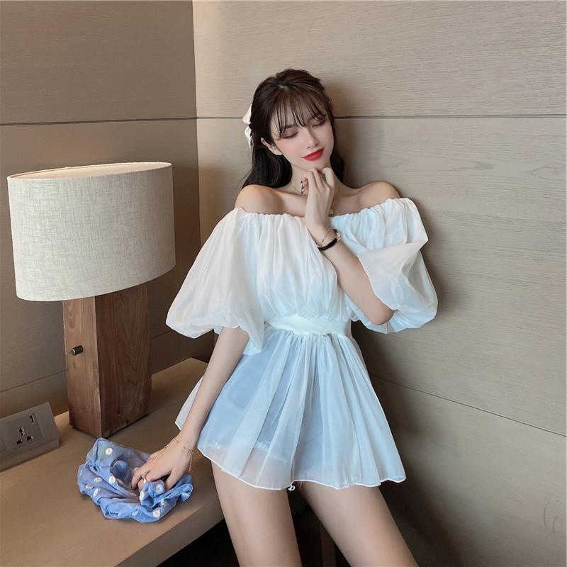 ÁO TRỄ VAI CHIẾC EO TAY BỒNG XINH ĐẸP B18