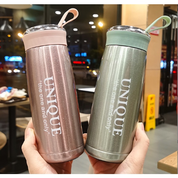 Bình giữ nhiệt nóng lạnh có lọc trà inox 360 ml loại tốt - binh giư nhiet inox
