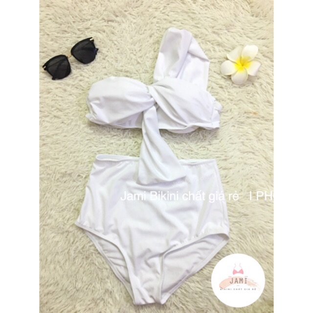 [THANH LÝ 1 BỘ] BIKINI ĐỒ BƠI NỮ NÂNG NGỰC QUẦN CẠP CAO Dây chéo giá rẻ đi biển-JAMI-MD29