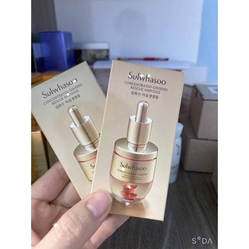 Tinh chất nhân sâm cô đặc giải cứu làn da Sulwhasoo Concentrated Ginseng Renewing Ampoule sample 3.5 grams