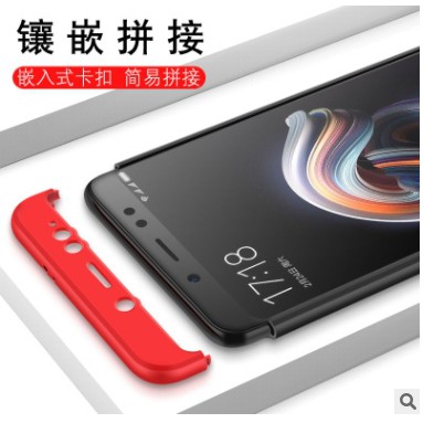 Ốp lưng xiaomi note 5 pro 3 mảnh bảo vệ 360 độ cao cấp ( tặng 1 dán dẻo )