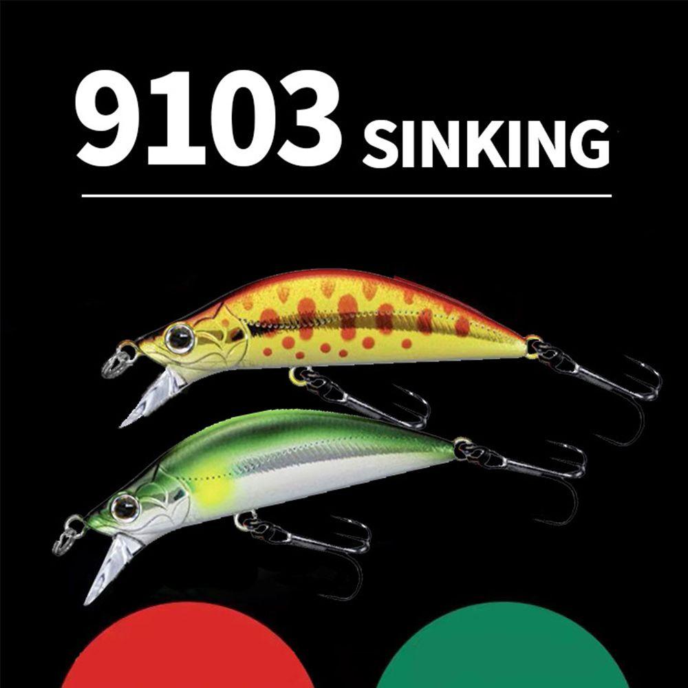 Set 2 Mồi Giả Nhử Cá Bằng Nhựa Chất Lượng Cao Gắn Kèm Móc Câu Tiện Dụng