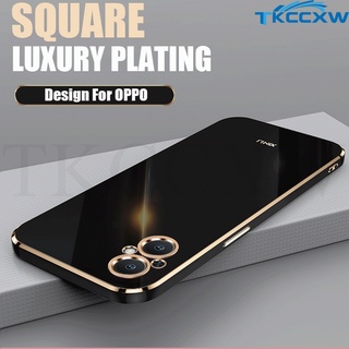 Ốp Điện Thoại Silicon Dẻo Tráng Gương Siêu Mỏng Sang Trọng Cho OPPO A36 A76 A96 Reno 7 Pro 7 SE