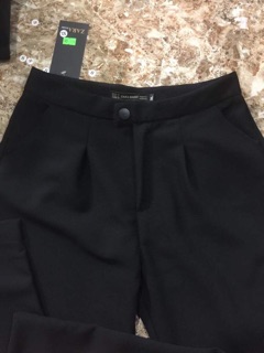 Quần baggy gấu lệch