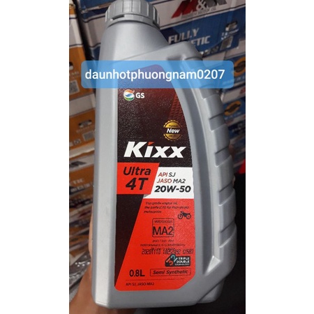 Nhớt Kixx 20W50 4T - Nhập Khẩu Hàn Quốc