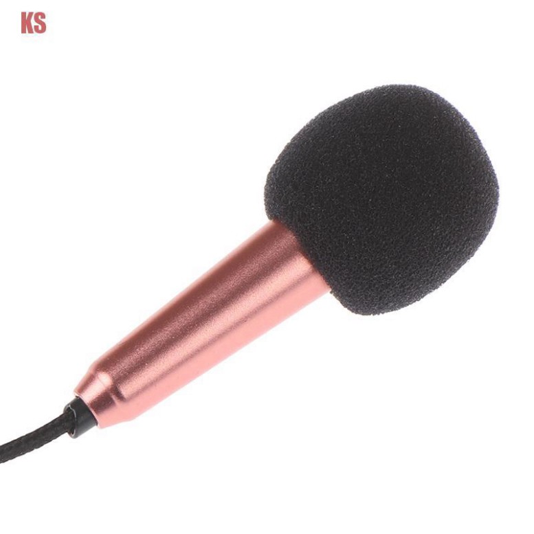 Micro Hát Karaoke Mini Giắc Cắm 3.5mm Cho Điện Thoại Pc