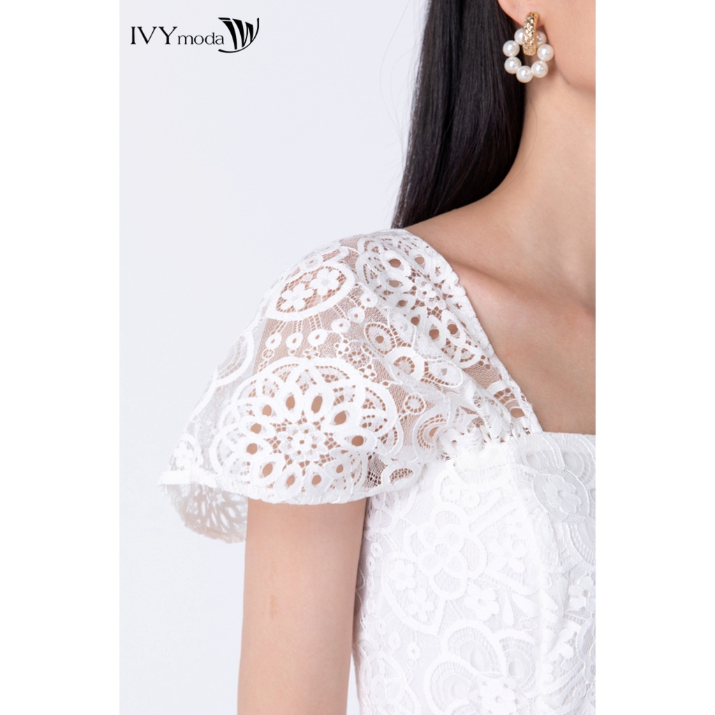 Đầm ren dập nổi dáng đuôi cá IVY moda MS 45S2520