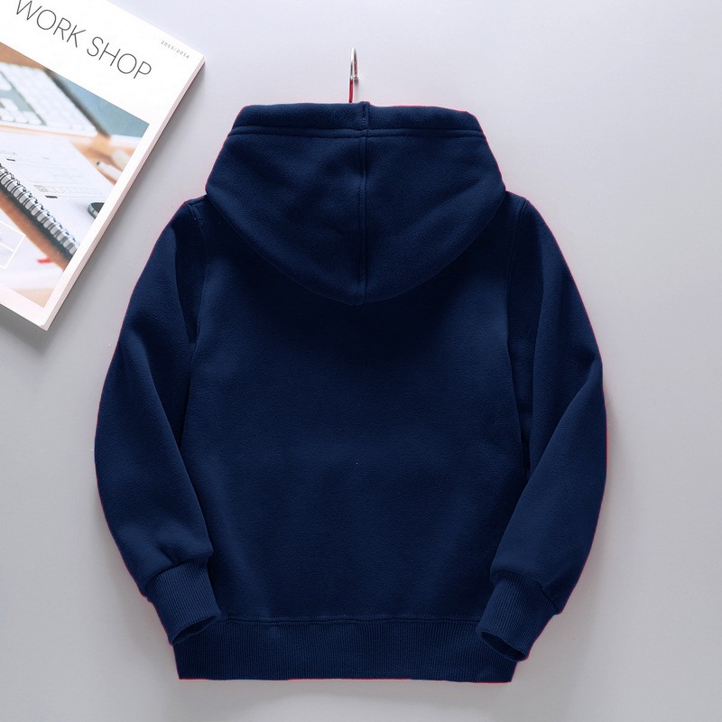 Áo Khoác Hoodie Dày Dặn Màu Trắng Đen Phong Cách Alan Walker Cho Bé