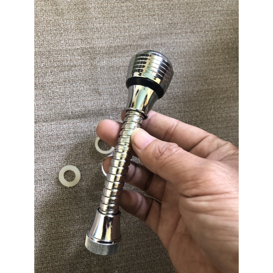 Đầu vòi nước tăng áp tăng áp dòng nước lên tới gấp 2 đến 3 lần bình thường dựa vào nguyên lý đặc biệt