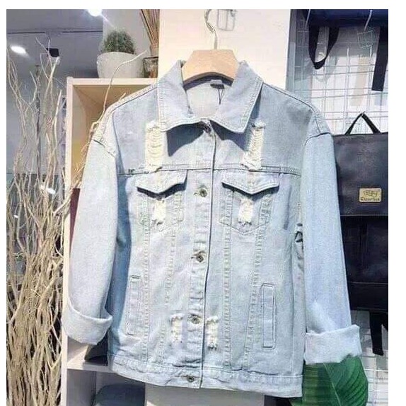 ÁO KHOÁC JEAN NAM RÁCH MỚI 08 ĐẸP NHIỀU SIZE