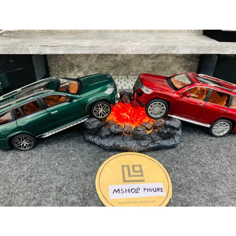 [Ảnh thật] Mô hình xe ô tô 1:24 Mercedes Moybach GLS63, Land Cruiser LC300