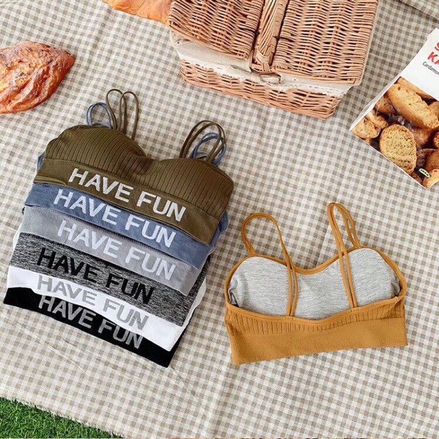 ÁO BRA DÂY KÉP CÚP NGỰC MẪU MỚI HAVE FUN