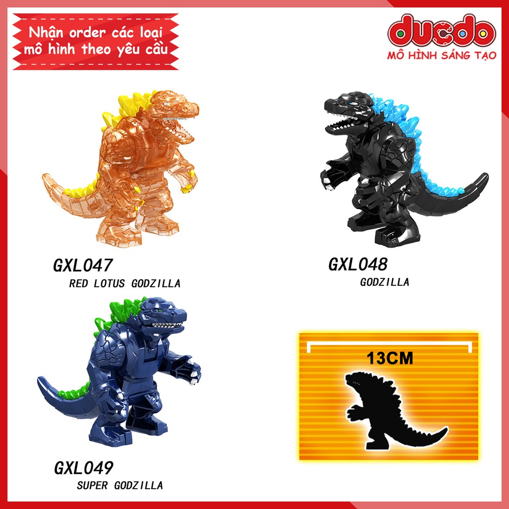 Bigfig Chúa Tể Godzilla khổng lồ - Đồ chơi Lắp ghép Xếp hình Mini Minifigures Big Fig PRCK GXL047 - GXL049 LeLe