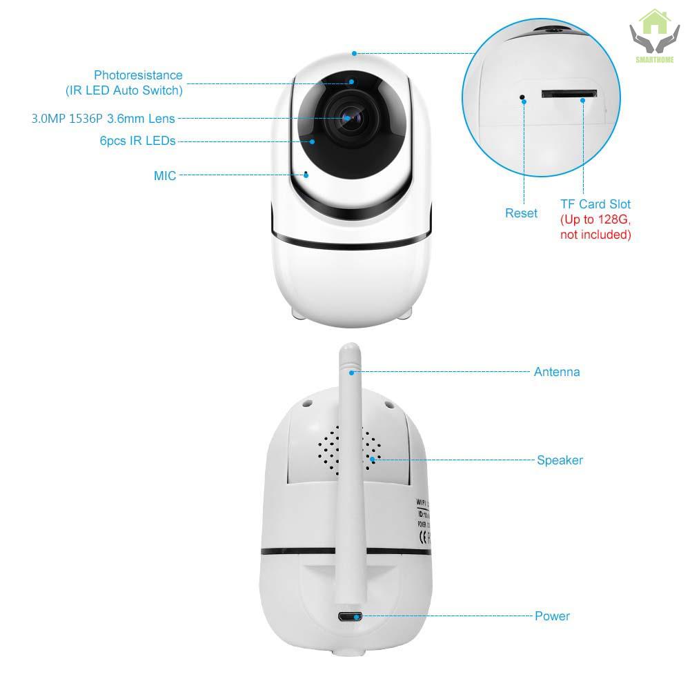 Home Indoor Security Camera 1080P HD Wireless WiFi Surveillance Camera with Night Vision,Motion Detection,Remote Access,Two-way Audio