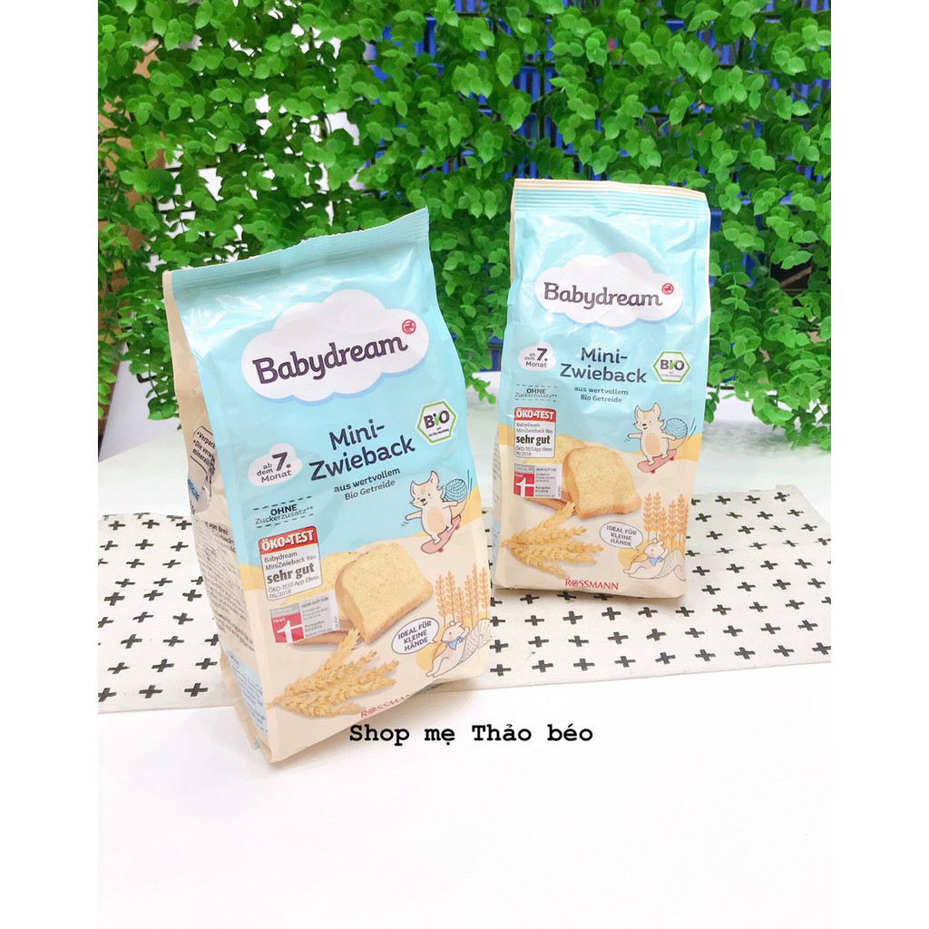 Bánh mì hữu cơ cho bé Baby Dream (7m+) 100g Date 2023