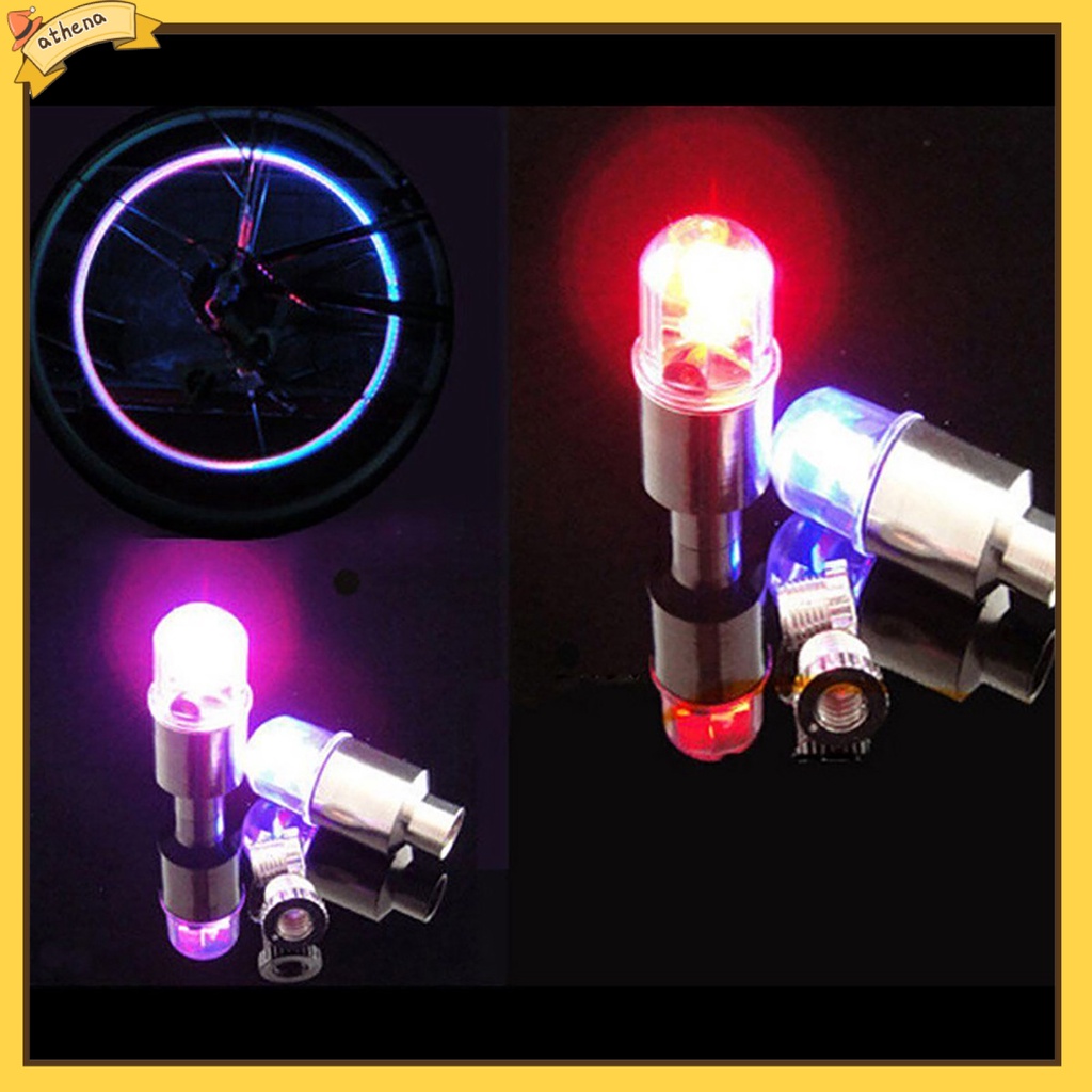 Đèn LED cảm biến gắn van bánh xe đạp chuyên dụng