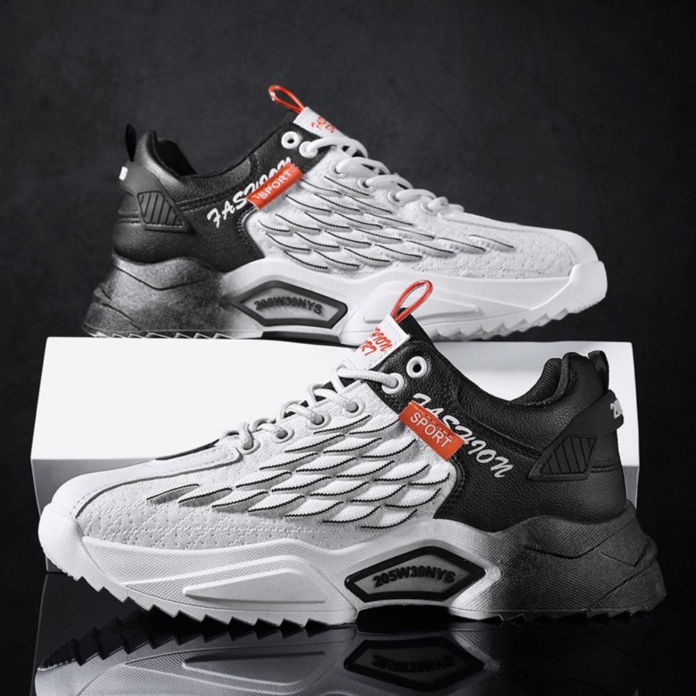 Giày nam phối màu loang vảy sóng siêu ngầu phong cách 2022