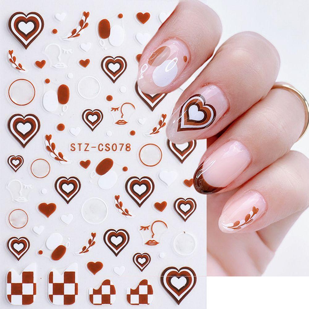 ESPO Sticker Dán Móng Tay 3D Hình Ngọn Lửa
