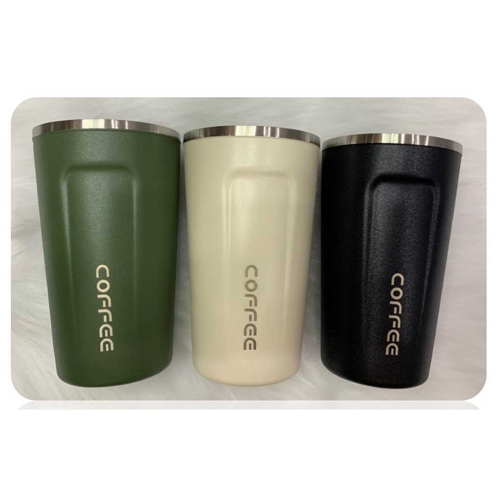 Bình giữ nhiệt, bình coffee Inox 2 lớp SUS 304 nắp bật tiện dụng 510ml