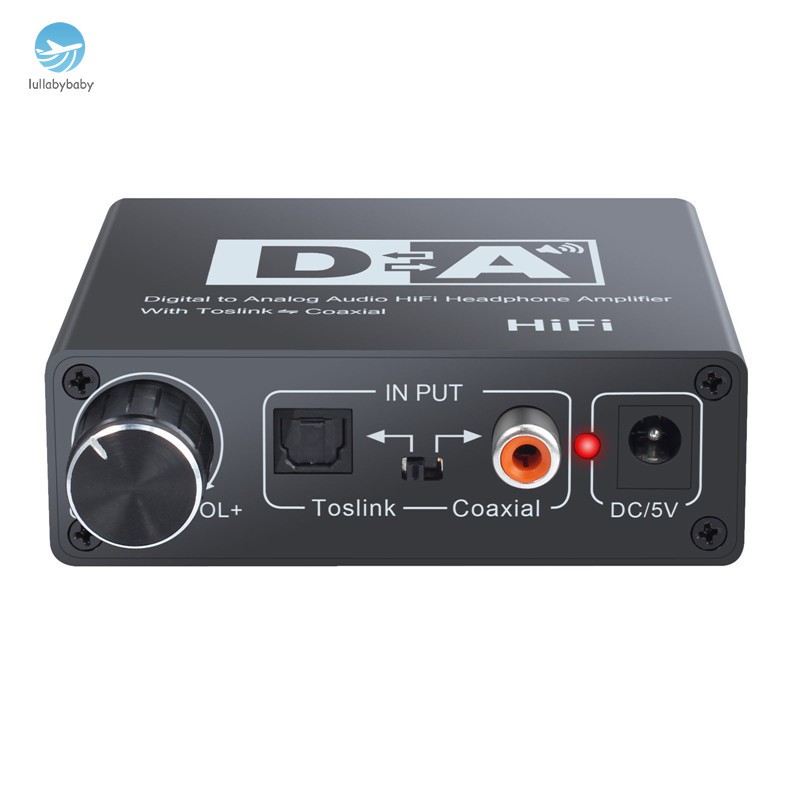 192KHz DAC Digital to Analog Converter Audio HiFi Headphone Converter Amplifier 3.5mm Jack Adapter