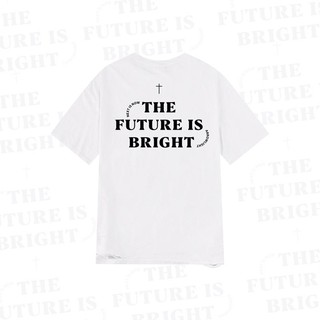 Áo thun Nam ngắn tay rách gấu unisex Future Bright Tee Arowlight màu trắng