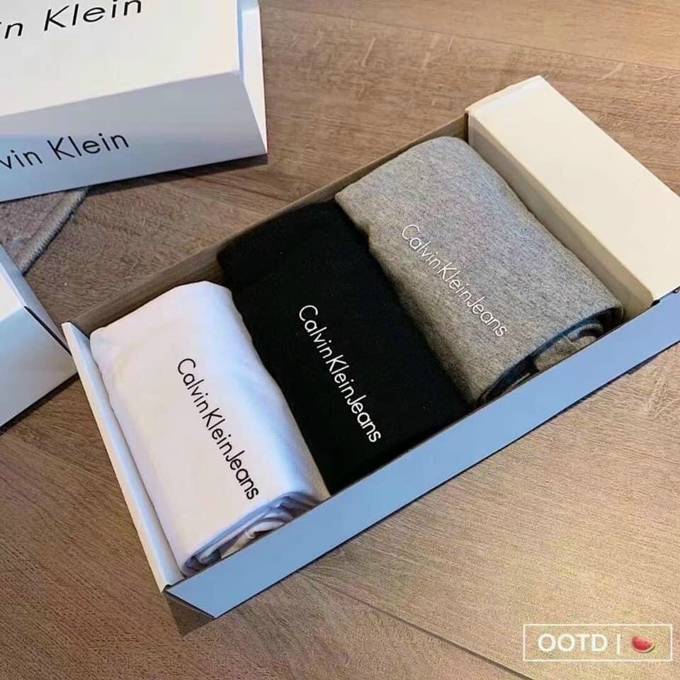 ÁO Thun Nam Áo thun nam cổ tròn Calvin Klein