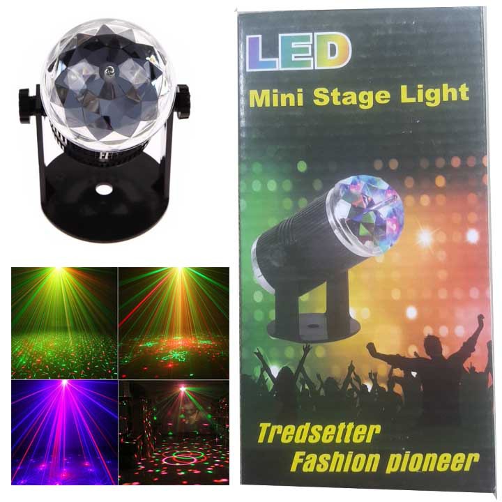 Đèn Led Mini Stage Light cảm ứng âm thanh